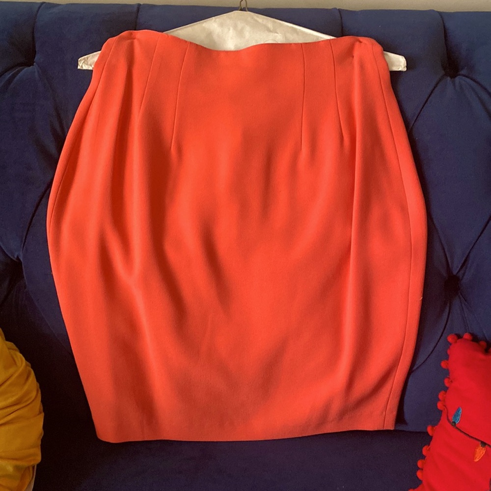 Peach/Salmon colored straight skirt